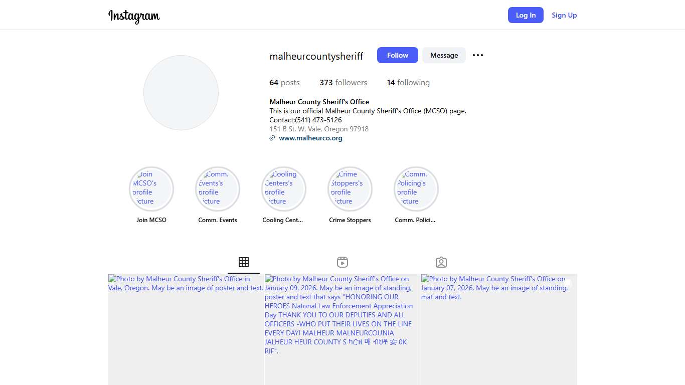 Malheur County Sheriff's Office (@malheurcountysheriff) • Instagram photos and videos